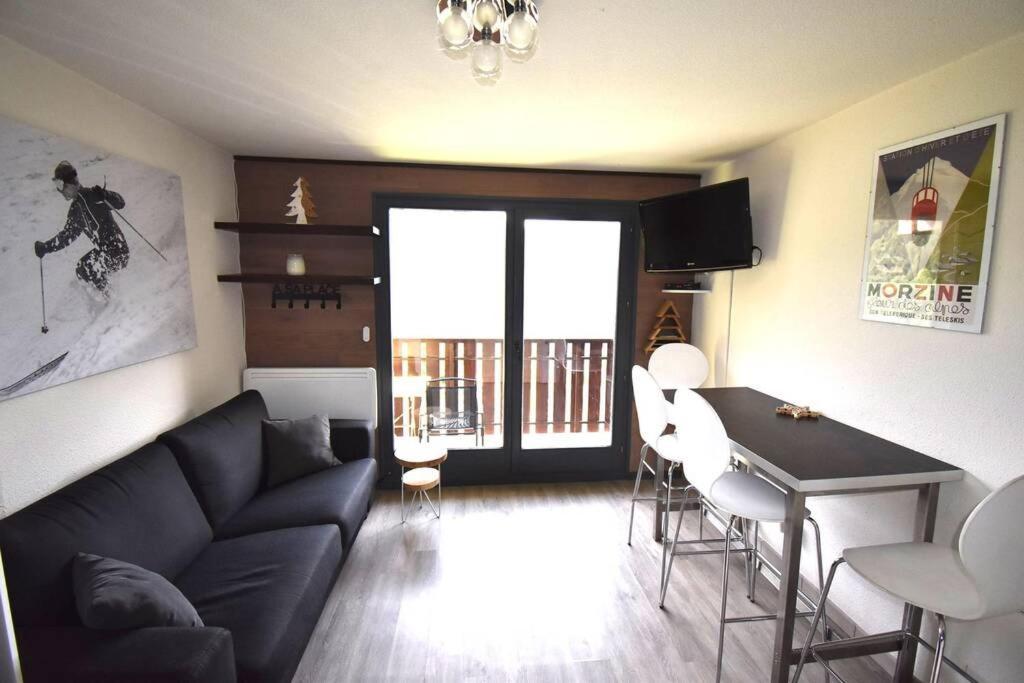 Au Pied Des Pistes B31, Chaleureux Studio 4 Pers, Vue Sur La Vallee Imprenable Avec Wifi, Draps Non Compris Saint-Jean-dʼAulps Exterior foto